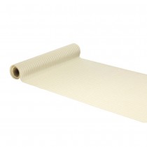 CHEMIN DE TABLE VELOURS COTELÉ 28CMX3M BLANC