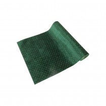 CHEMIN DE TABLE VELOURS STRASS OR 28X3M VERT