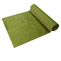 CHEMIN DE TABLE VELOURS UNI 28CMX3.5M VERT OLIVE