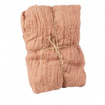 CHEMIN DE TABLE VOILE ÉTAMINE 90CMX3M ROSE POUDRÉ