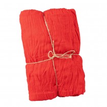 CHEMIN DE TABLE VOILE ÉTAMINE 90CMX3M ROUGE