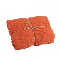 CHEMIN DE TABLE VOILE ÉTAMINE 90CMX3M TERRACOTTA
