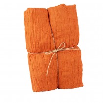 CHEMIN DE TABLE VOILE ÉTAMINE 90CMX3M TERRACOTTA