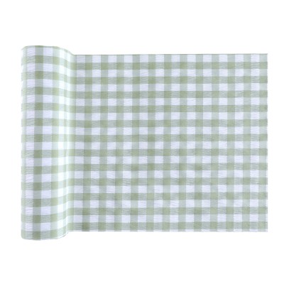 CHEMIN TABLE BAPTÊME GARÇON 26CMX3M VERT