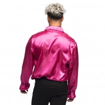 CHEMISE DISCO ROSE VIF HOMME