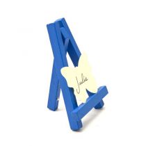 CHEVALET BOIS PEINT TURQUOISE 10 X 6 CM
