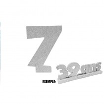 CHIFFRE 7 DE 12CM ARGENT