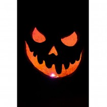 CITROUILLE LUMINEUSE RÉSINE DÉCORATIF 33CM ORANGE