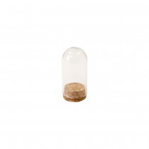 CLOCHE VERRE OUVERTURE 21MM SUPPORT LIÈGE 6X3CM