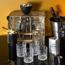 COFFRET À COCKTAIL INOX NOIR SHAKER ACCESSOIRES