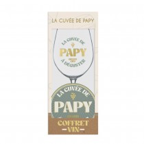 COFFRET APÉRO VERRE VIN DESSOUS LA CUVÉE DE PAPY