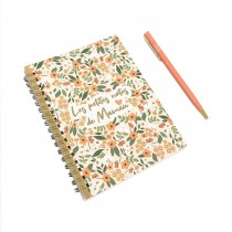 COFFRET CARNET NOTES STYLO MAMAN 12.5X16.5CM ROSE