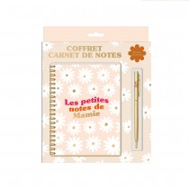 COFFRET CARNET NOTES STYLO MAMIE