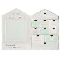 COFFRET DE NAISSANCE MAISON CARTON 20.8X9.4X30.5CM