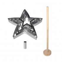 COFFRET DESSERT SAPIN DE NOEL ÉTOILES 16X2.8X29CM