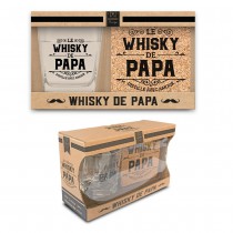 COFFRET LE WHISKY DE PAPA VERRE DESSOUS LIÈGE