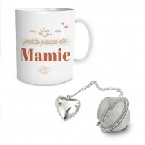 COFFRET MUG BOULE À THÉ LA PAUSE DE MAMIE