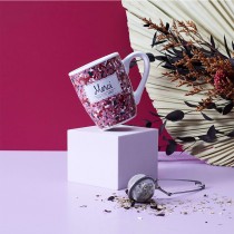 COFFRET MUG CÉRAMIQUE BOULE À THÉ MERCI ANNÉE 30CL