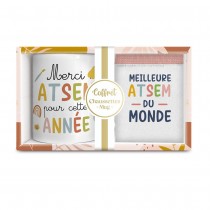 COFFRET MUG CHAUSSETTES MEILLEURE ATSEM