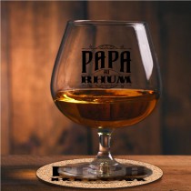 COFFRET PAPA AU RHUM VERRE DESSOUS LIÈGE