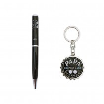 COFFRET STYLO BILLE PORTE-CLEFS PAPA SUPER COOL