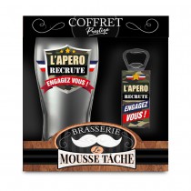 COFFRET VERRE À  BIÈRE RETRAITE