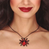 COLLIER CHAINE PENDENTIF ARAIGNÉE RUBIS 6M FEMME