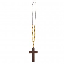 COLLIER CROIX DE PRÊTRE LUXE EN BOIS