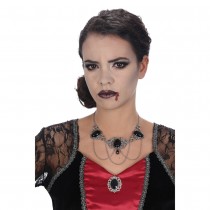 COLLIER GOTHIQUE PIERRE NOIRE