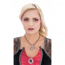 COLLIER LUCIFER ROUGE ADULTE