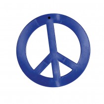 COLLIER PENDENTIF PEACE AND LOVE HIPPIE 7CM COLORÉ