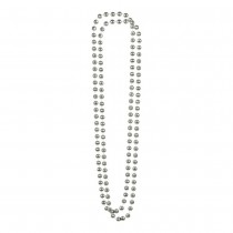 COLLIER PERLES ARGENT ADULTE