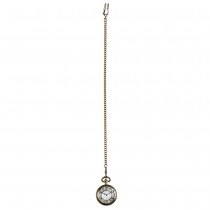 COLLIER STEAMPUNK MONTRE POCHE DORÉE