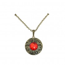 COLLIER VAMPIRE PIERRE ROUGE