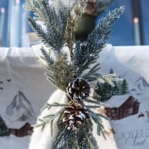 COMPO SAPIN NEIGE GIVRE ARTIFICIEL 40CM VERT