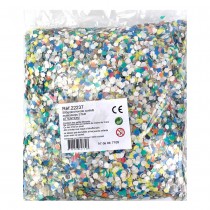 CONFETTIS 500G  MULTICOLORE