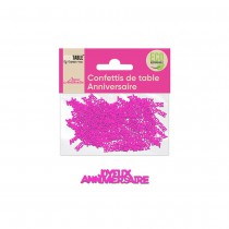 CONFETTIS ANNIVERSAIRE BIODÉGRADABLE - FUCHSIA