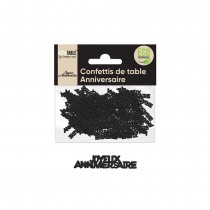 CONFETTIS ANNIVERSAIRE BIODÉGRADABLE - NOIR