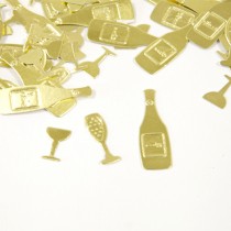 CONFETTIS CARTON SOIRÉE DE FÊTE 10G 3.X1CM OR