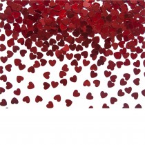 CONFETTIS CŒUR 5CM 30G ROUGE BRILLANT