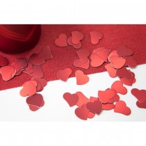 CONFETTIS C?\'UR CARTON 10G 1.2CM ROUGE MÉTAL