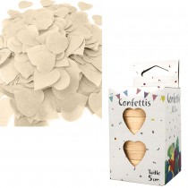 CONFETTIS DE SCÈNE COEUR 80G - CRÈME