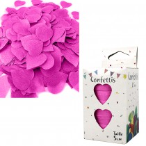 CONFETTIS DE SCÈNE COEUR 80G - FUCHSIA