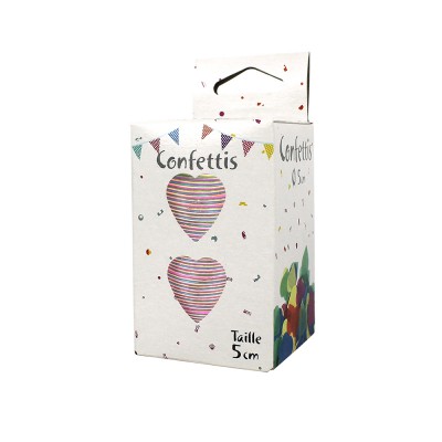 Ruiting Coeur Confetti en Papier de Soie Confettis Coeur pour