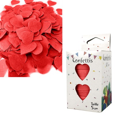 Papier De Soie Coeur Confettis En Papier 8 Paquets, Fournitures De  Mouchoirs, Décoration Cur Rouge Luminaire Fleur-Plante