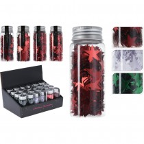 CONFETTIS MOTIFS NOËL 40G COLORIS MÉTAL