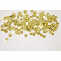 CONFETTIS PASTILLE ROND CARTON 6MM OR MÉTAL