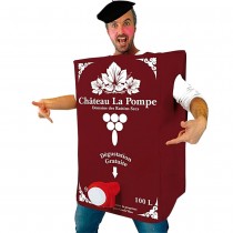 COSTUME HUMOUR CUBI DE VIN ADULTE