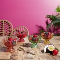 COUPELLE À FRUIT VERRE 9X7.5CM COLORÉ