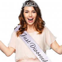 COURONNE ET ÉCHARPE JUST DIVORCED